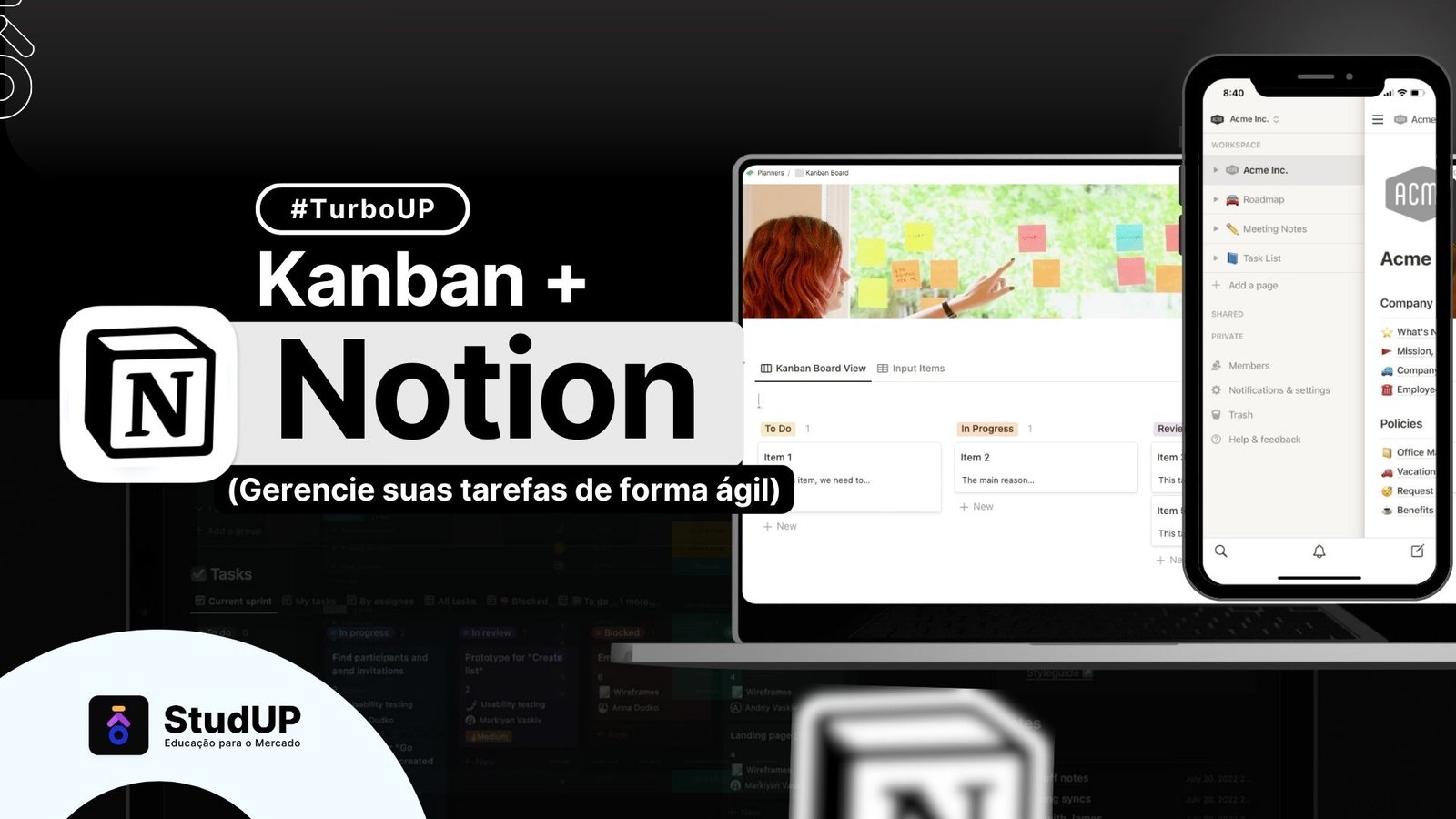 Kanban com Notion